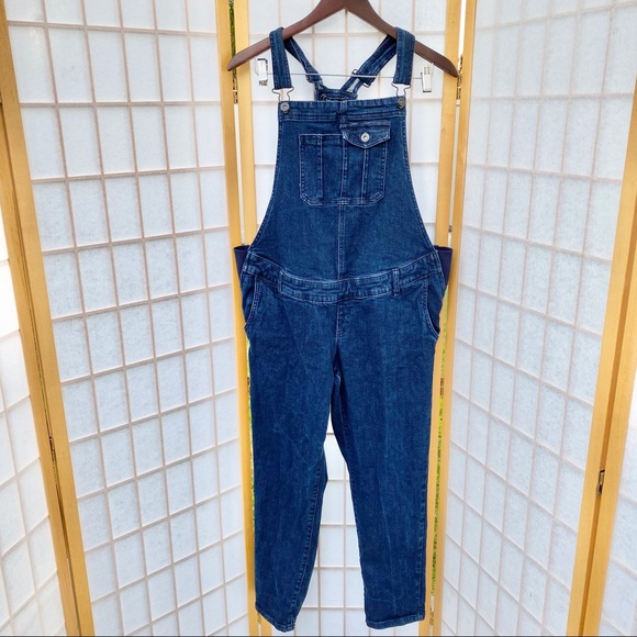 maternity jean jumpsuit